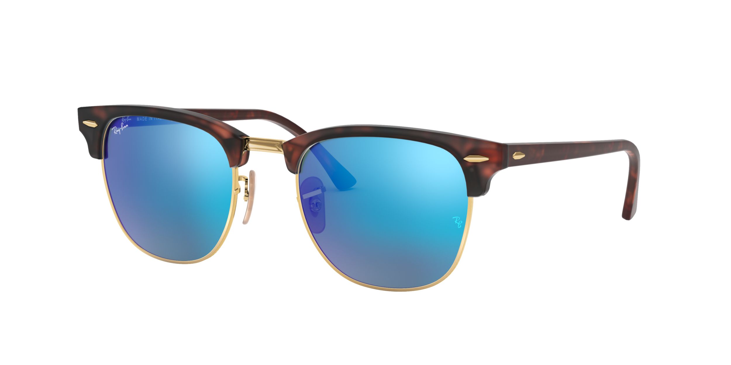 Ray Ban Unisex Clubmaster Browline Sunglasses