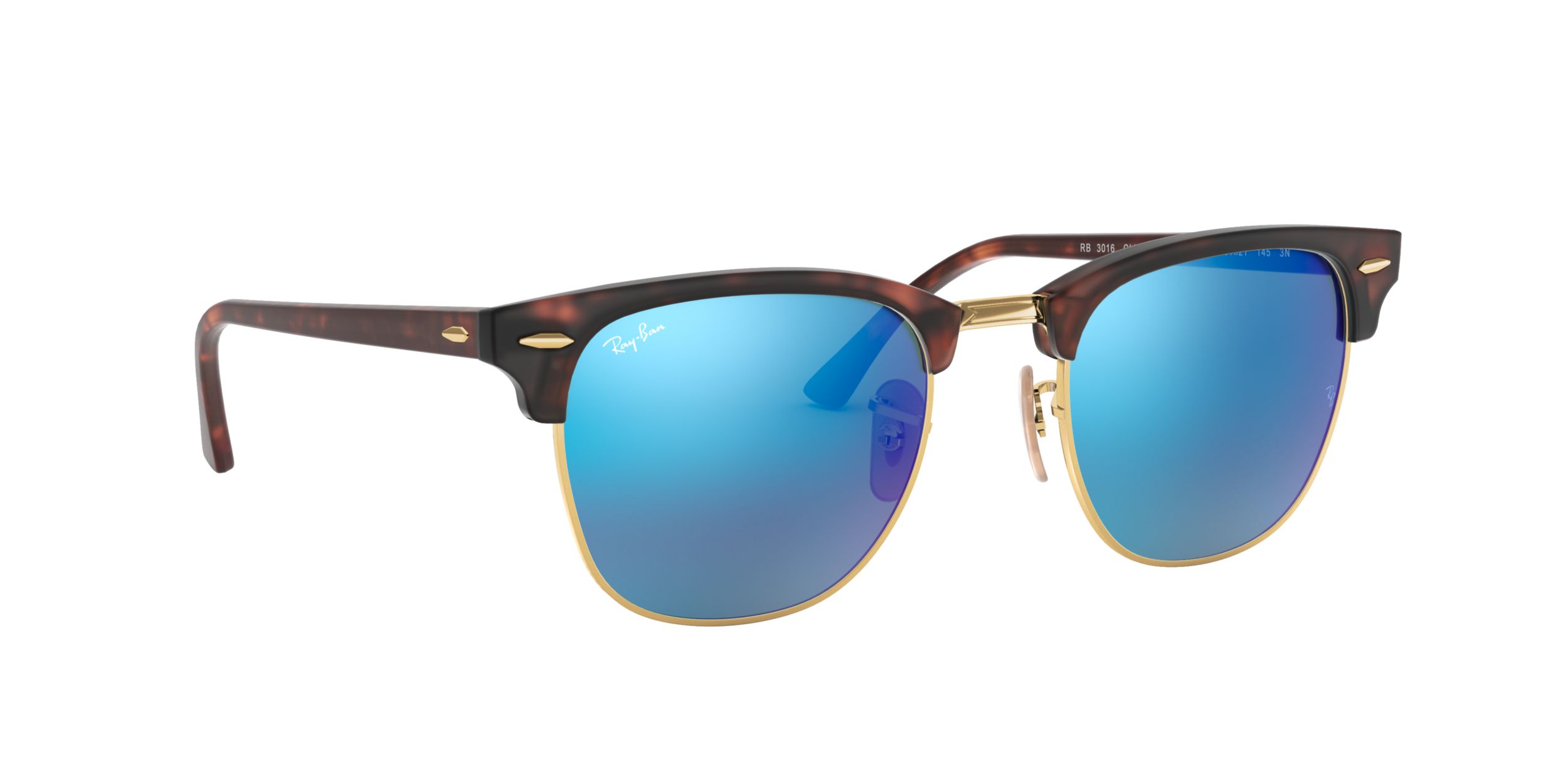 Ray Ban Unisex Clubmaster Browline Sunglasses