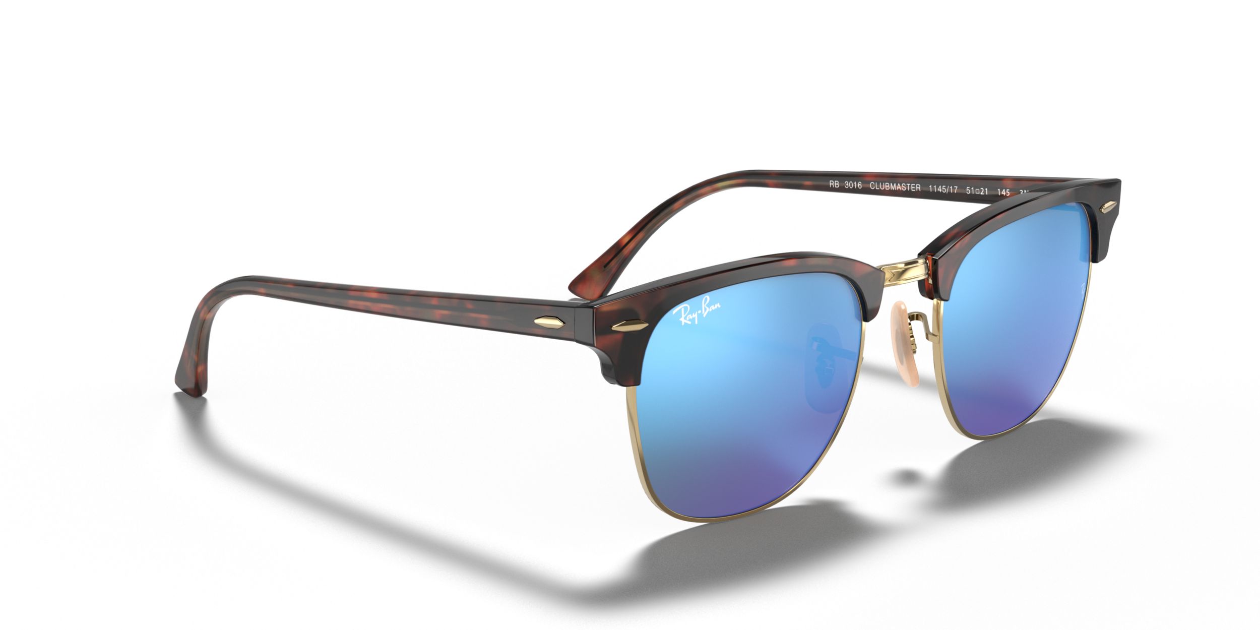 Ray Ban Unisex Clubmaster Browline Sunglasses