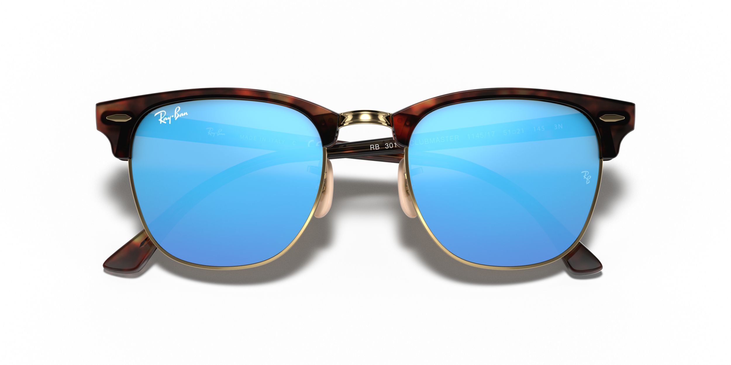Ray Ban Unisex Clubmaster Browline Sunglasses