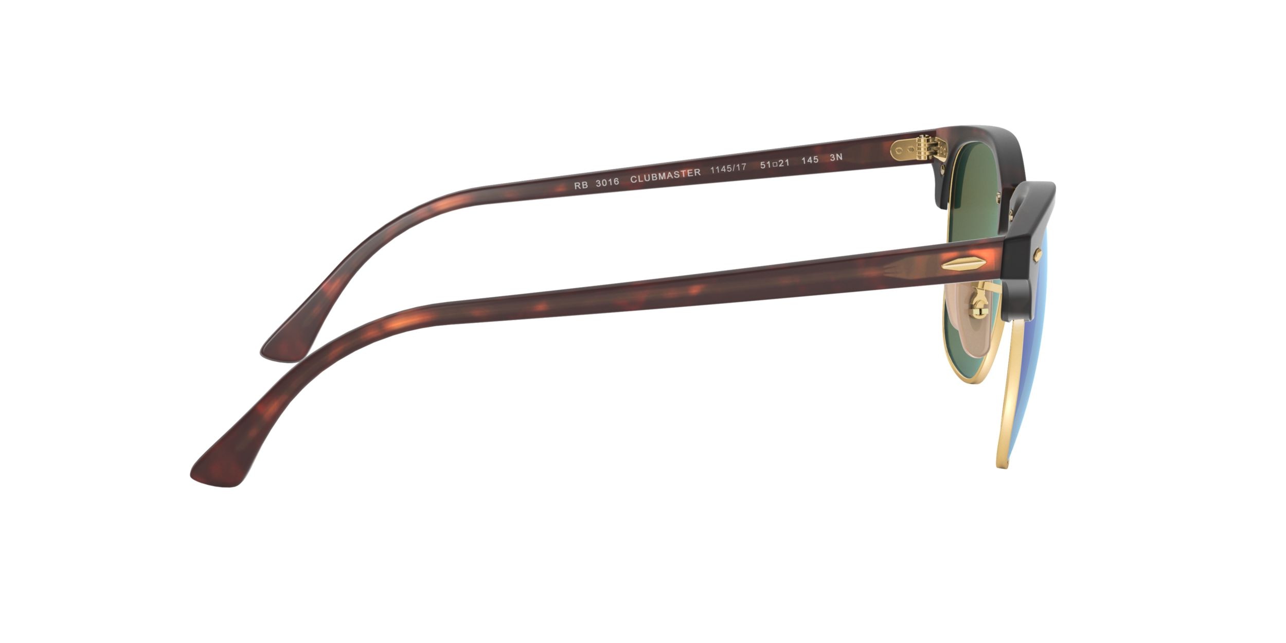 Ray Ban Unisex Clubmaster Browline Sunglasses