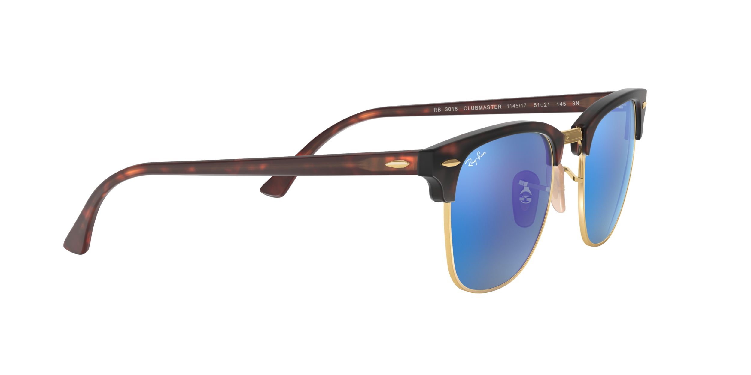 Ray Ban Unisex Clubmaster Browline Sunglasses