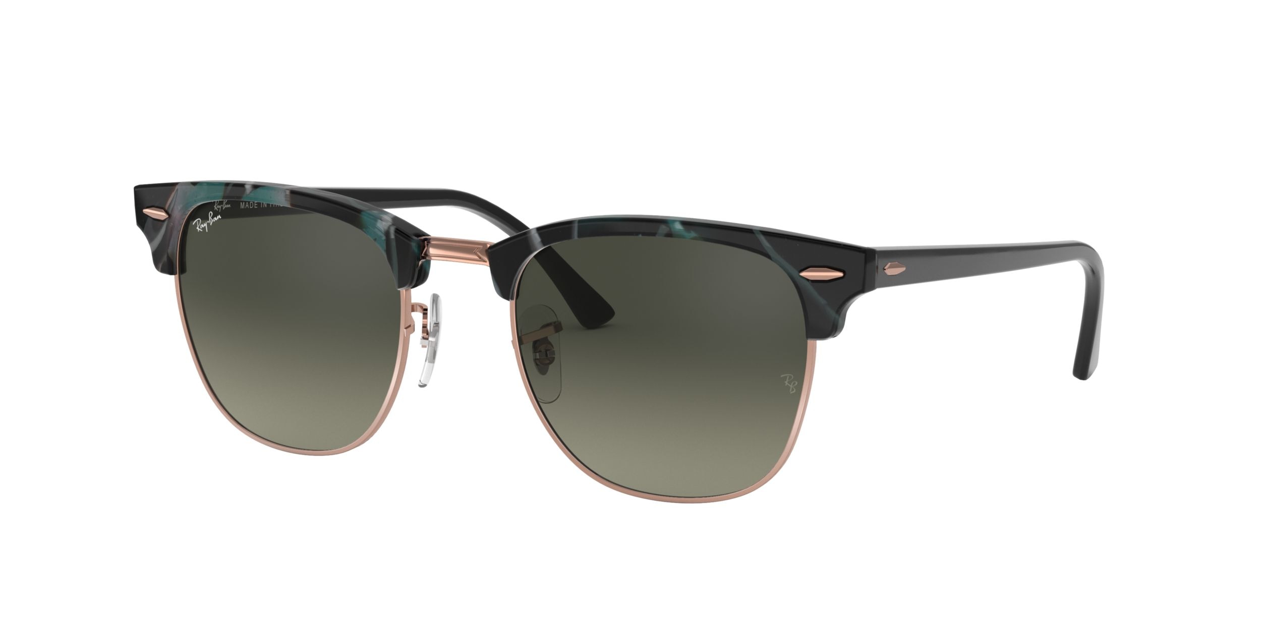 Ray-Ban RB3507 Clubmaster Aluminum Gray, Black Prescription Sunglasses -  50% Off Lenses