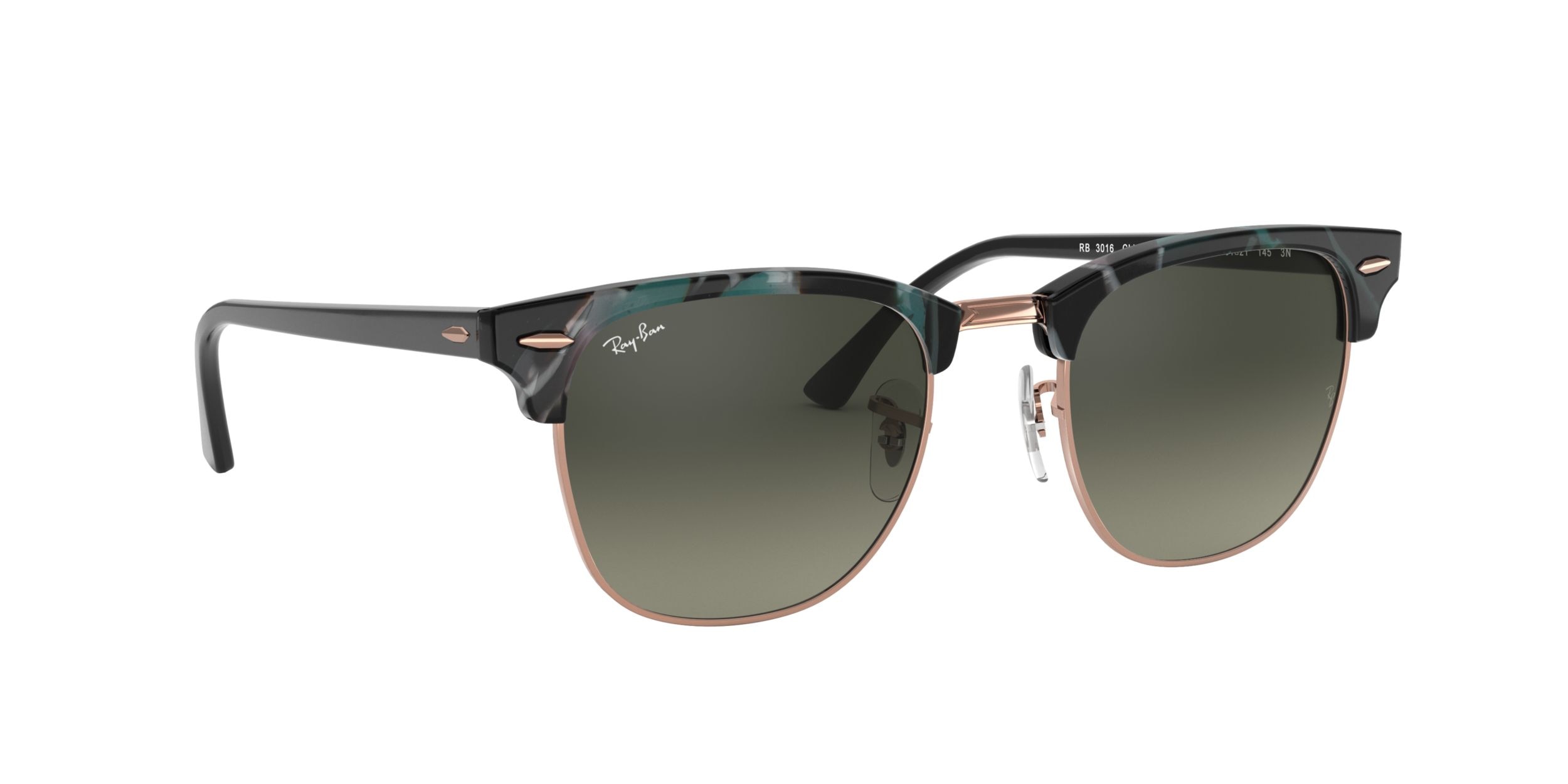 Ray Ban Unisex Clubmaster Browline Sunglasses
