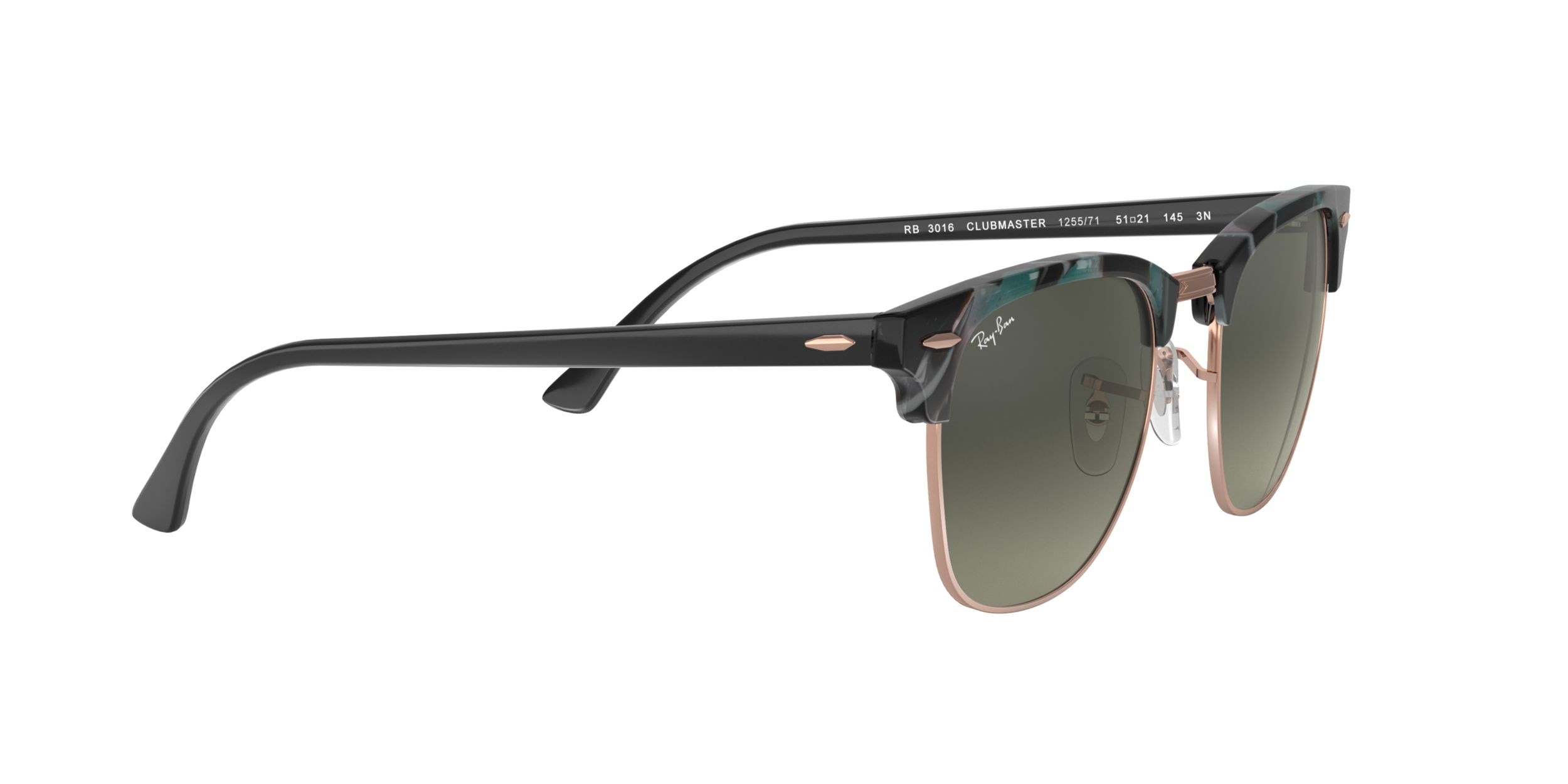 Ray Ban Unisex Clubmaster Browline Sunglasses