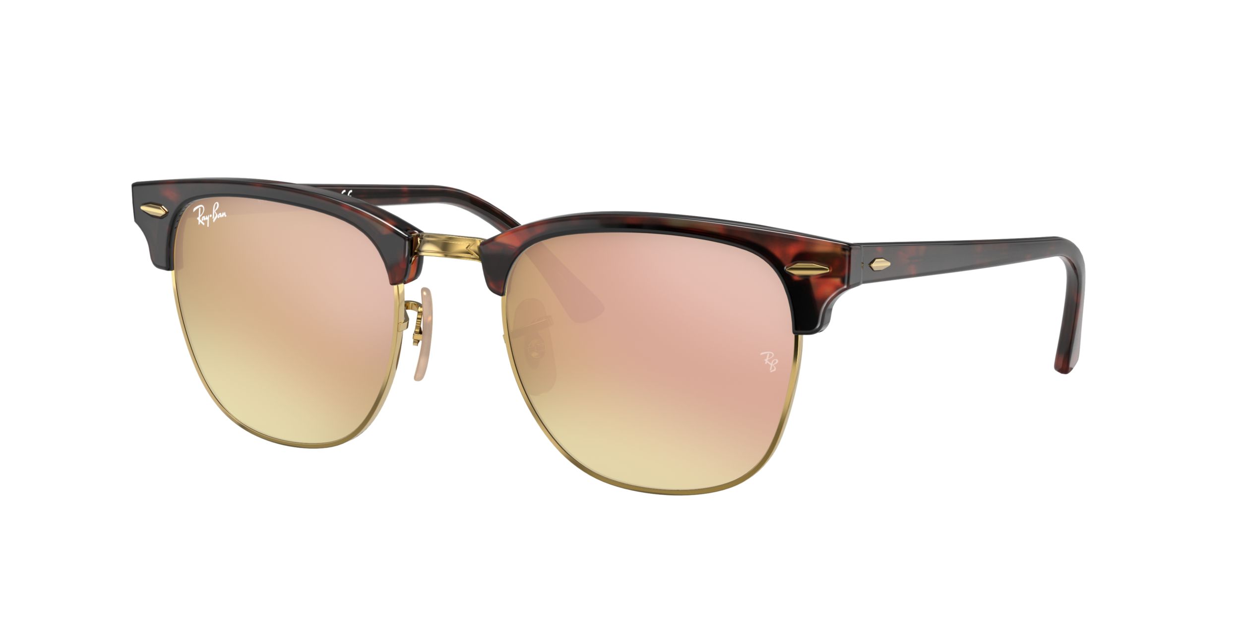 Ray Ban Unisex Clubmaster Browline Sunglasses