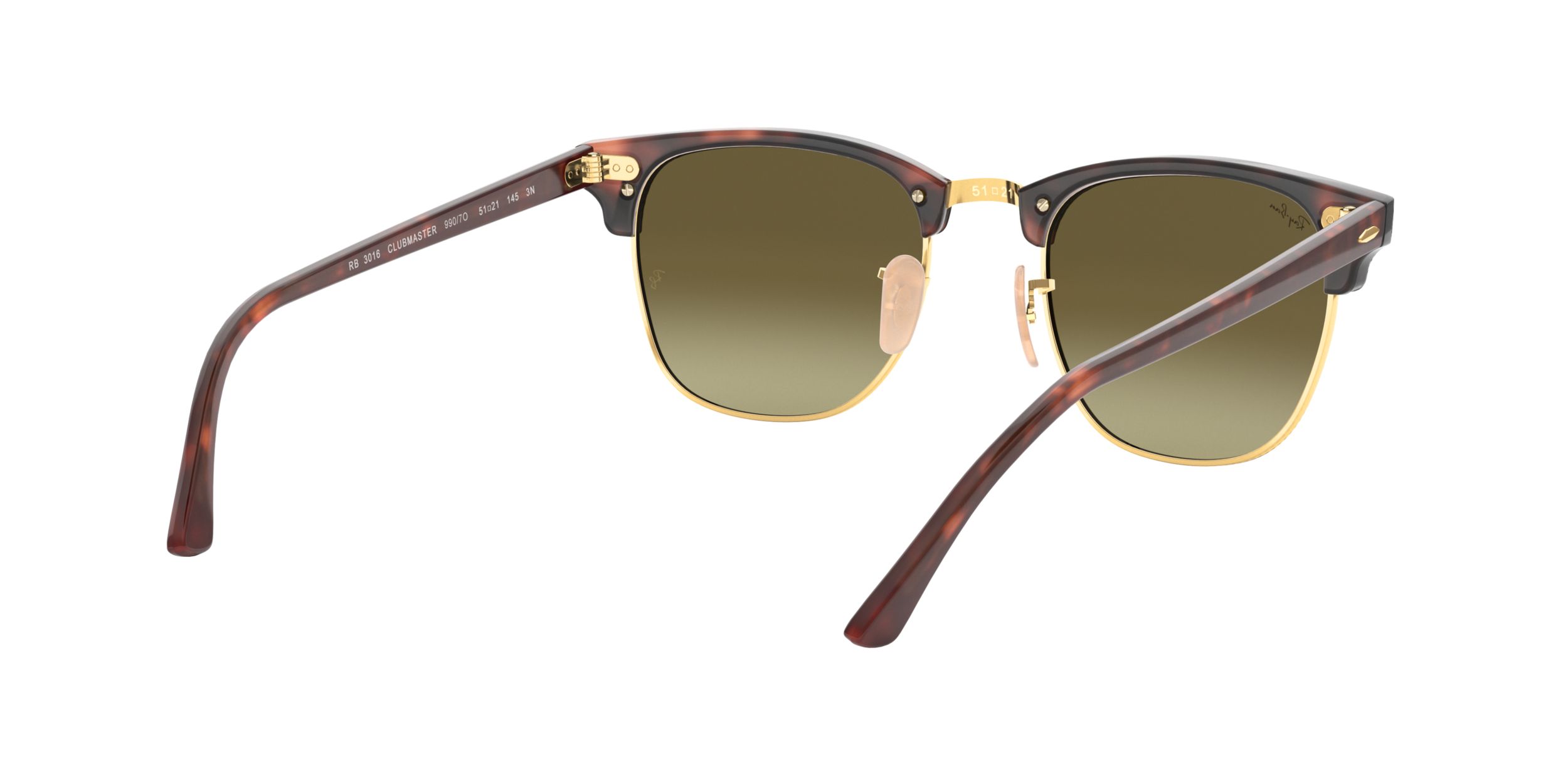 Ray Ban Unisex Clubmaster Browline Sunglasses
