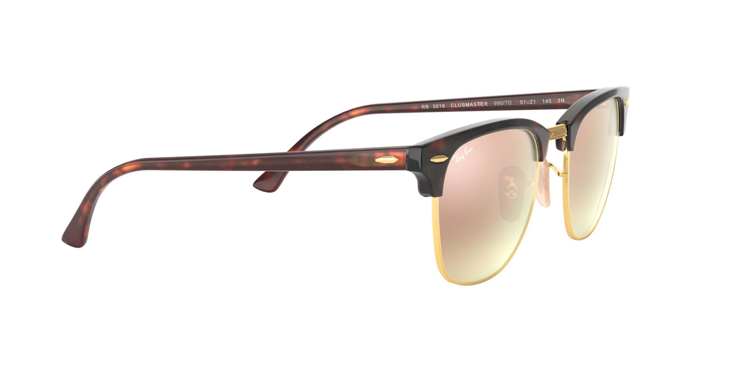 Ray Ban Unisex Clubmaster Browline Sunglasses