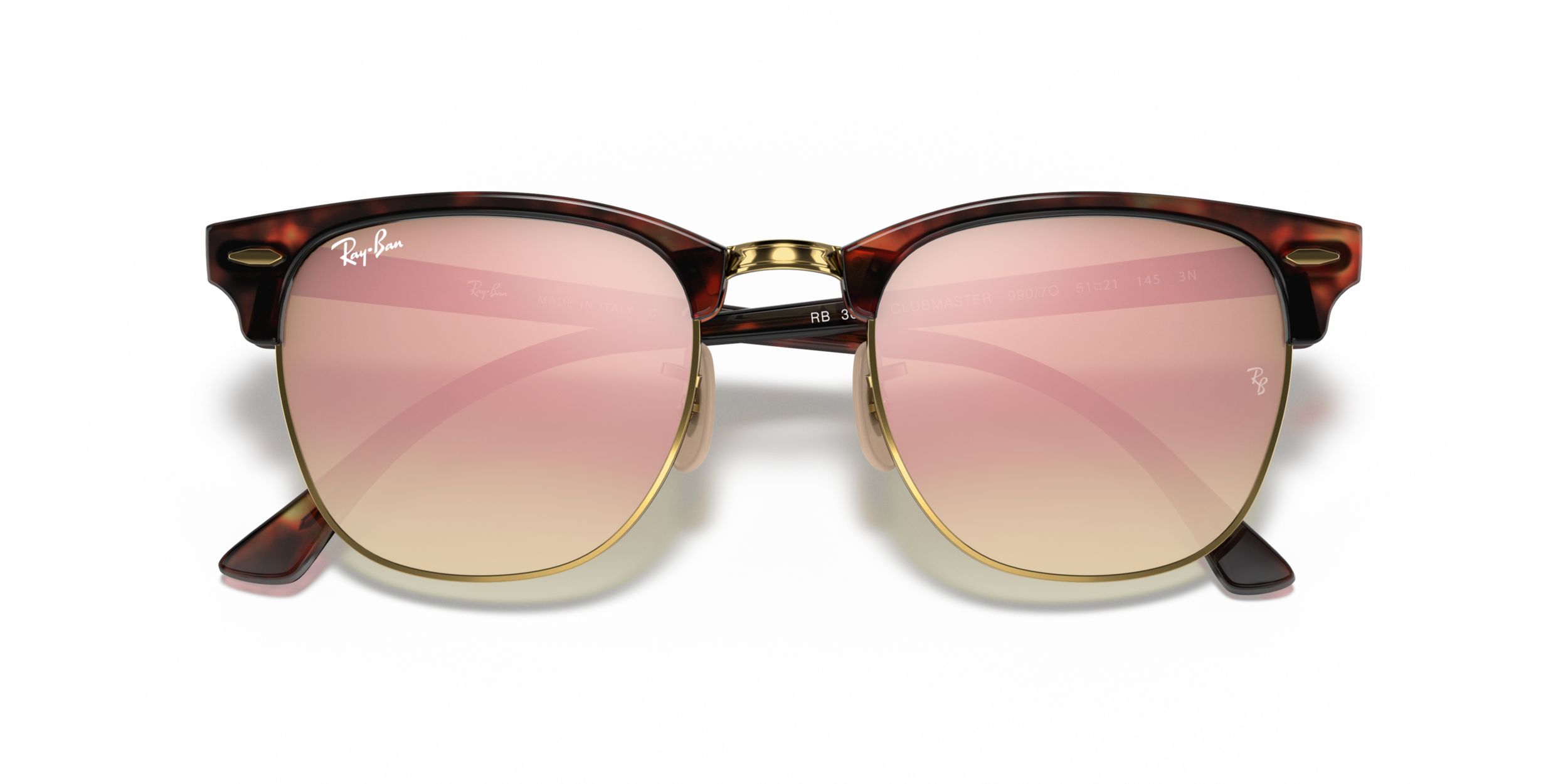 Ray Ban Unisex Clubmaster Browline Sunglasses