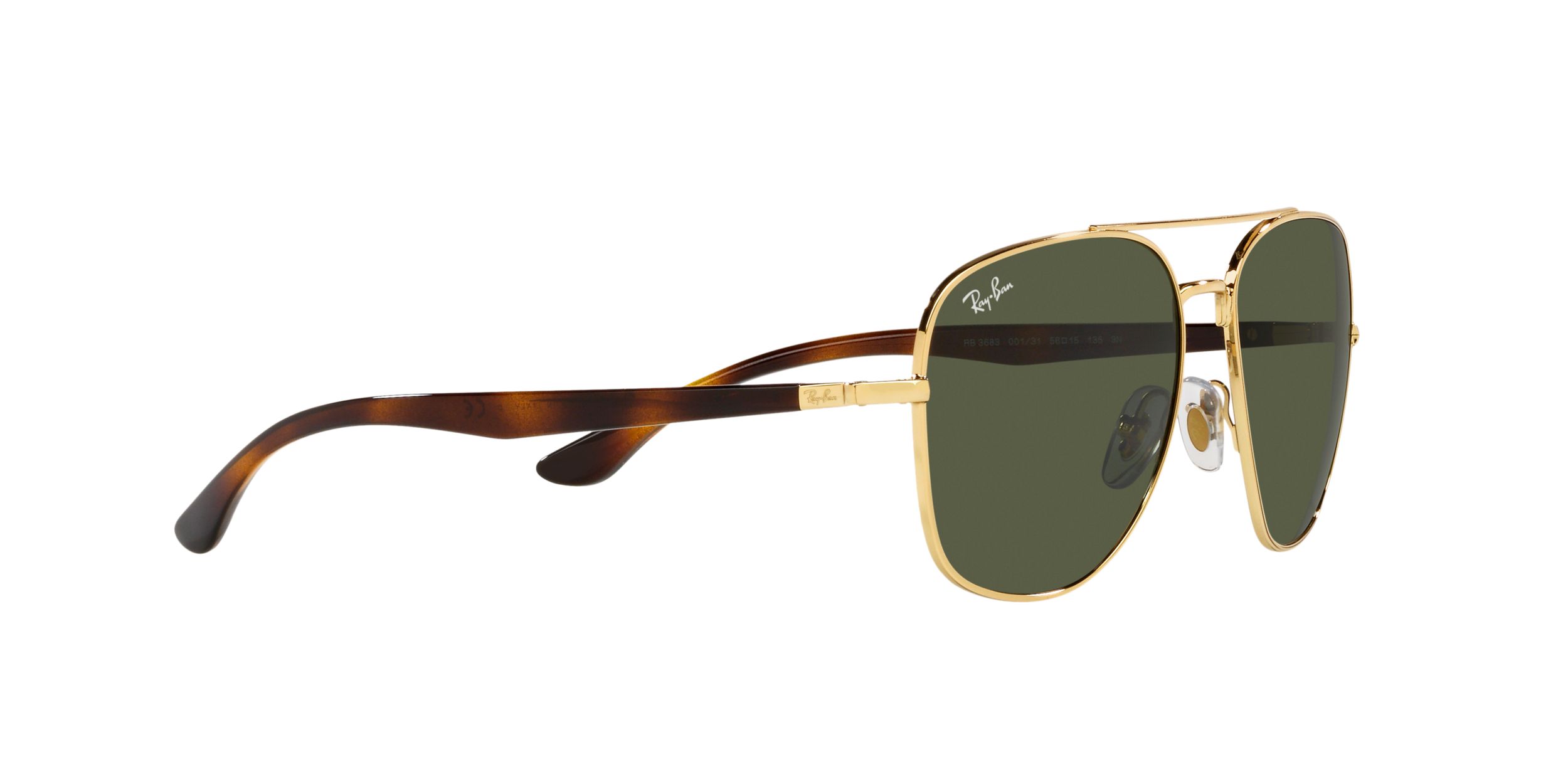 Ray Ban Unisex 3683 Aviator Sunglasses