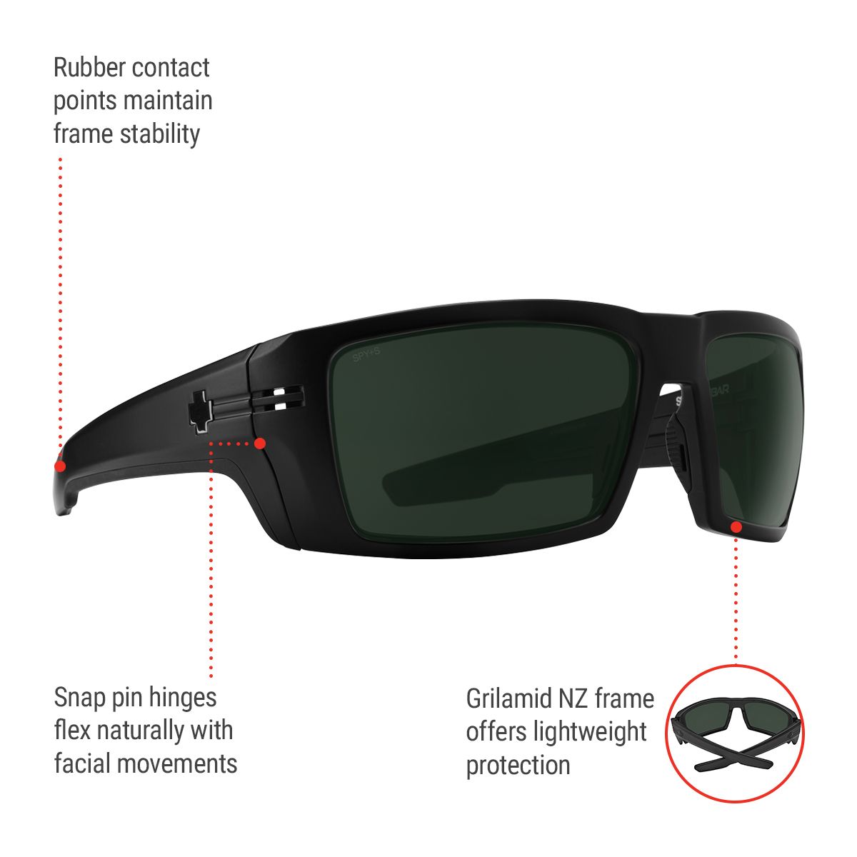Spy Unisex Rebar Sunglasses