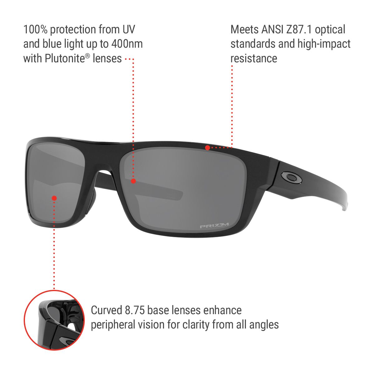 Oakley Unisex Drop Point Sunglasses