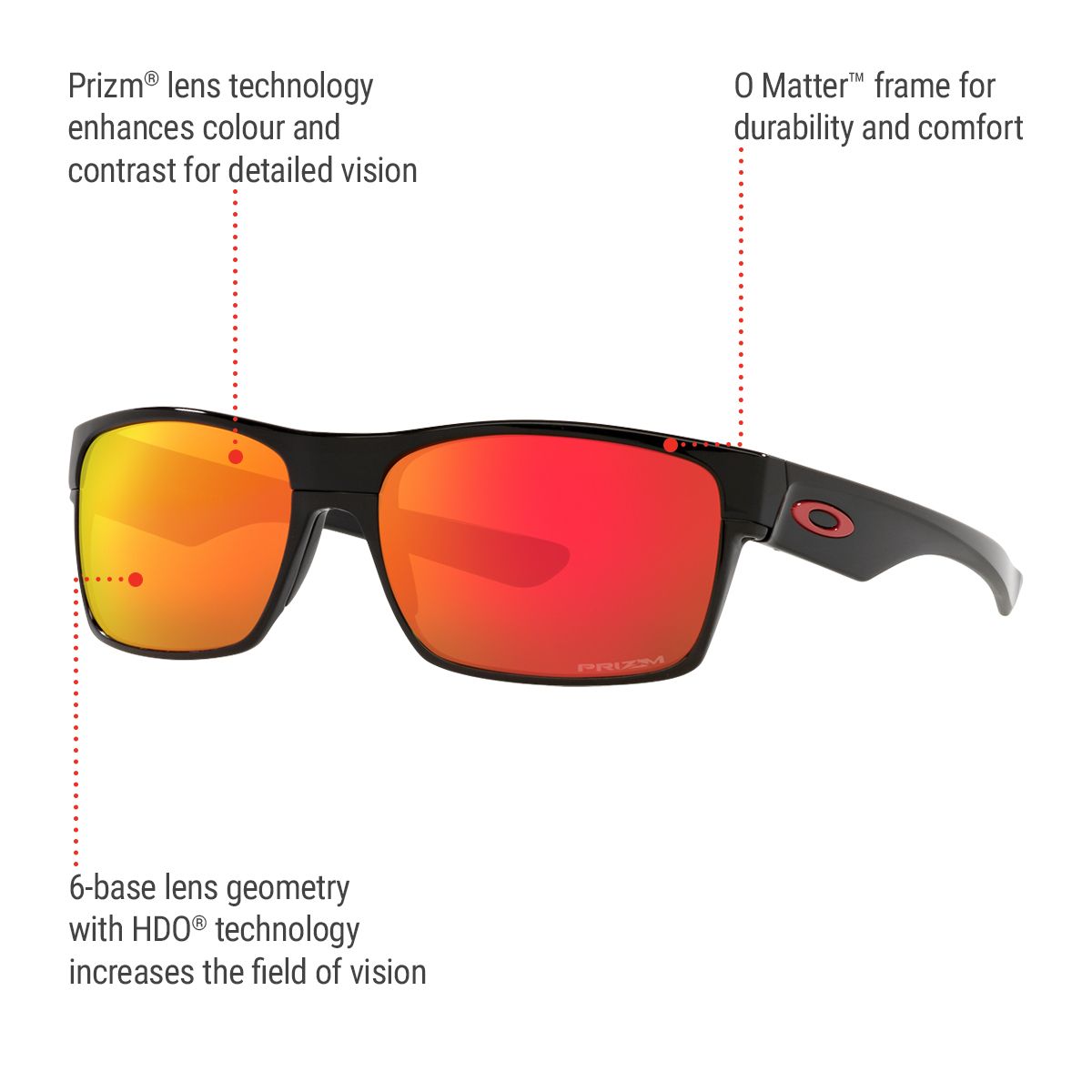 Oakley Unisex Two Face Sunglasses