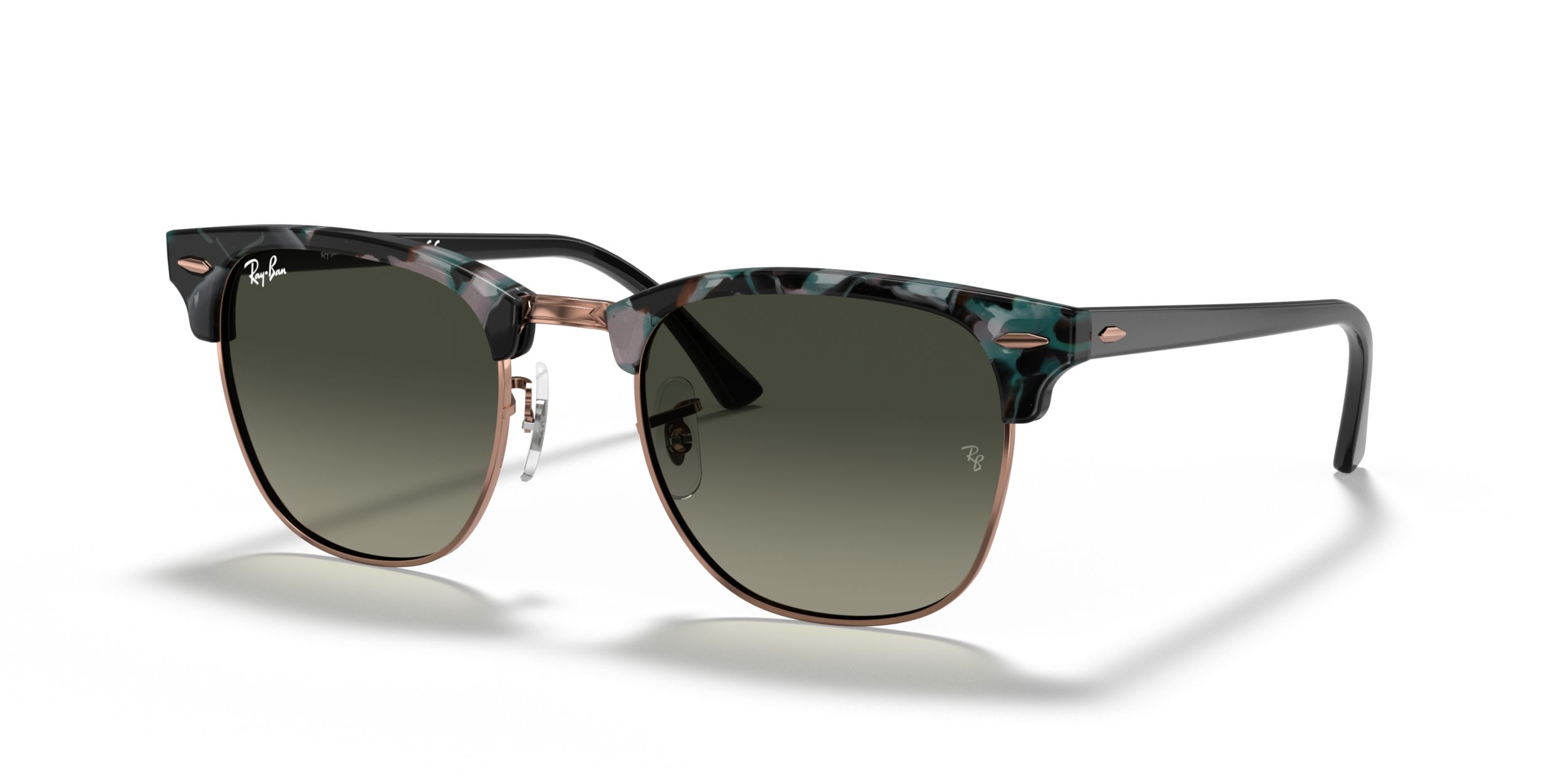 Ray Ban Unisex Clubmaster Browline Sunglasses
