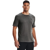 Under Armour Men's Charged Cotton Sportstyle Left Chest T-Shirt Front_Angled_Right