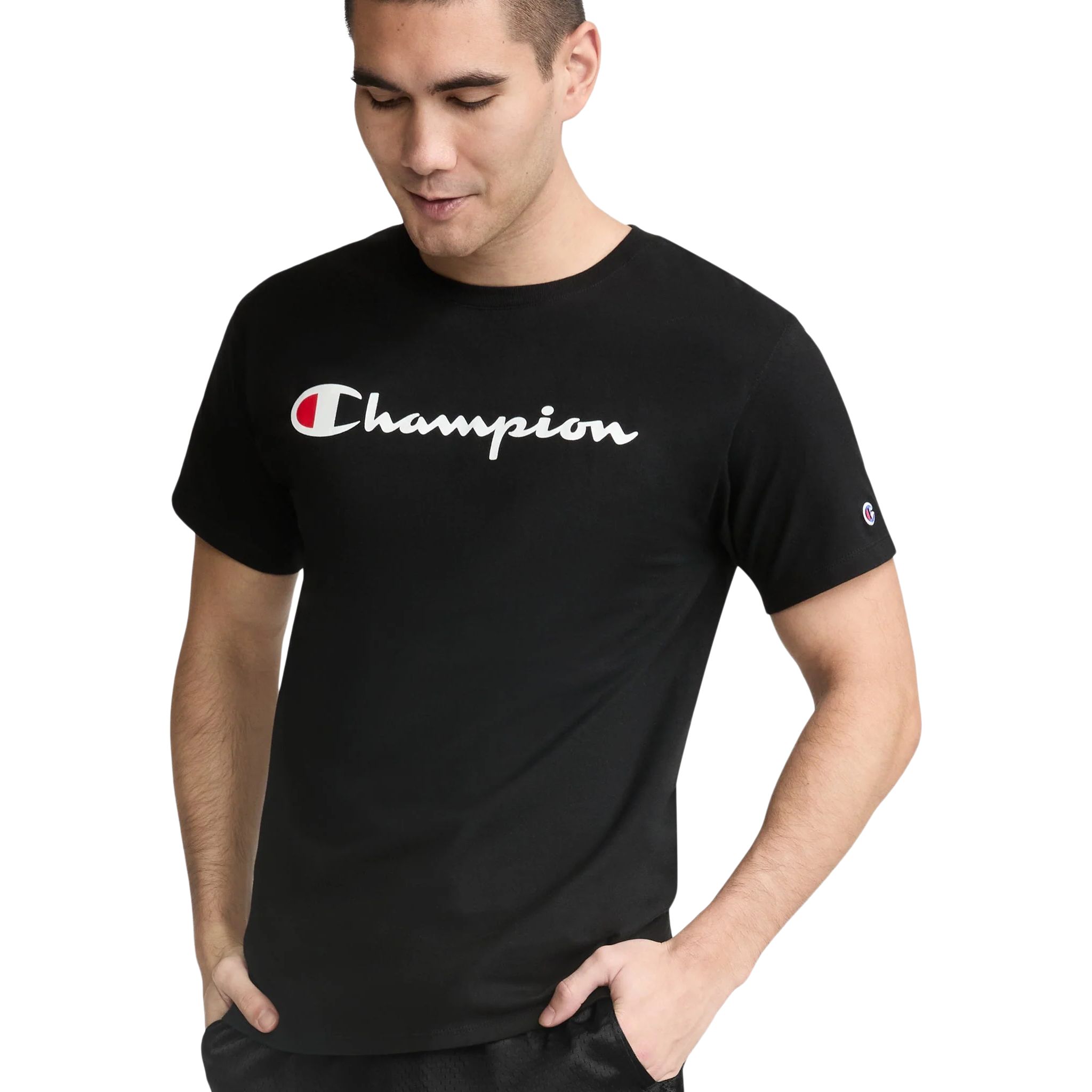 Champion Men's Classic Jersey Screen Print T-Shirt