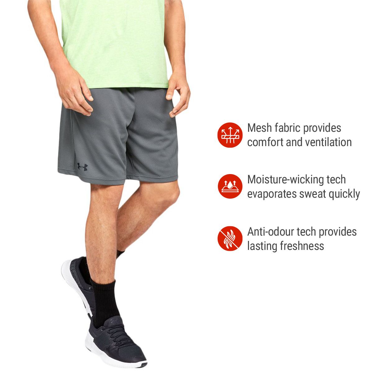Under Armour Men's Tech Mesh 9 Inch Regular Fit Shorts