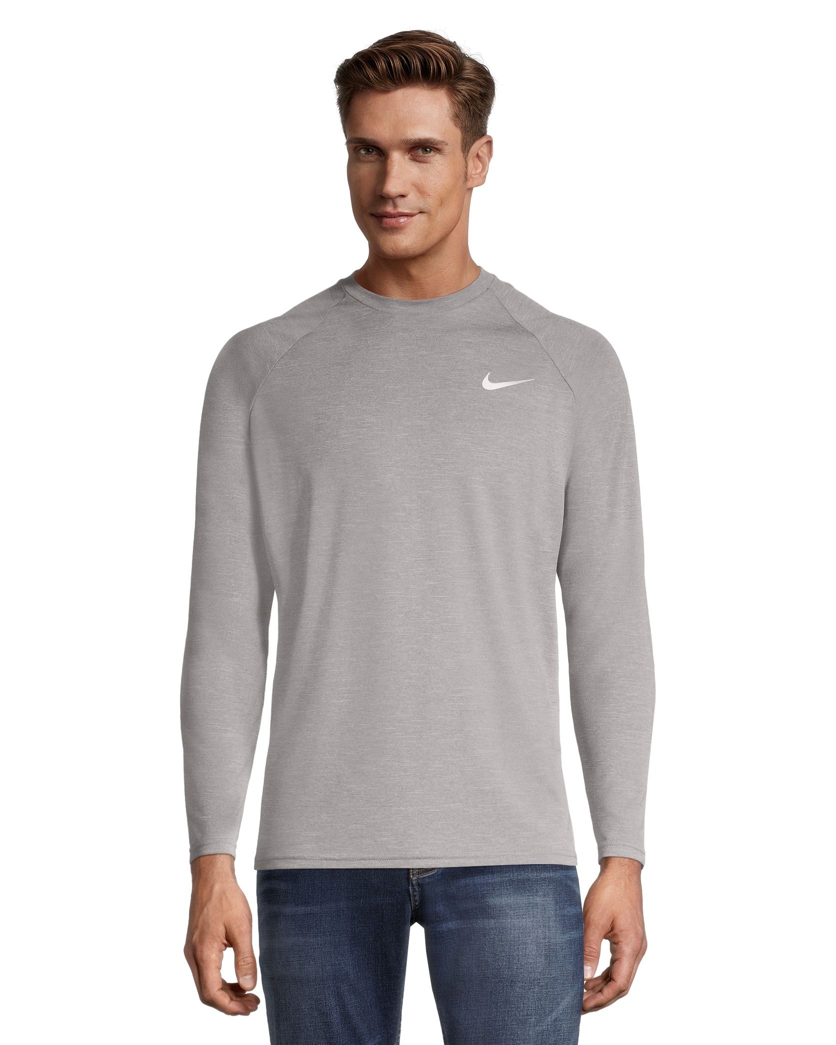 Custom Made Nike Men's Game Royal / White Pro Tight Long-Sleeve T-Shirt