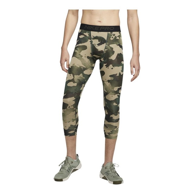 Nike Pro Men's All Over Print Camo 3/4 Tights