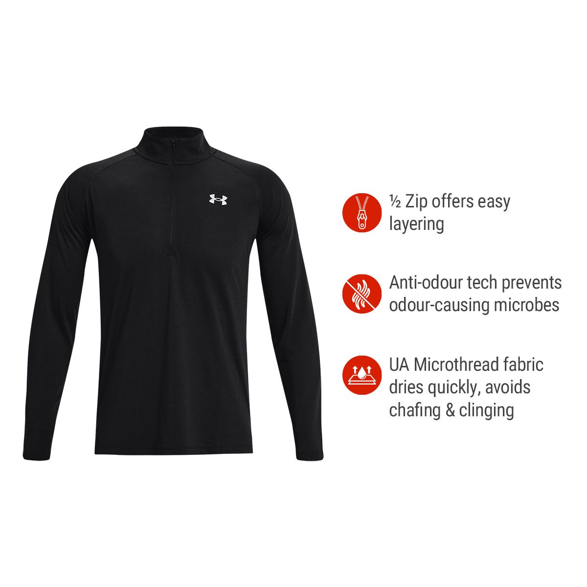 Under Armour Men's Streaker 1/2 Zip Long Sleeve Shirt