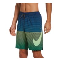 Nike Men's Horizon Stripe Vital Swim Volley Shorts, 9" Front_Three_Fourths_Angled_Left