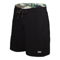 Saxx Men's Betawave 2 in 1 Swim Boardshorts, 17", Moisture-Wicking, With Mesh Liner Front_Angled_Left