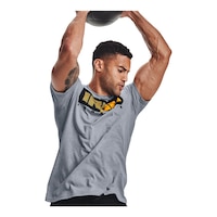 Under Armour Men's Project Rock Iron Paradise T Shirt Front_Angled_Right