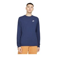 Nike Sportswear Men's Club Long Sleeve T Shirt Front_Flat