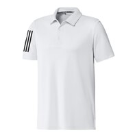 adidas Golf Men's 3-Stripe Basic Polo T Shirt Front_Three_Fourths_Angled_Left