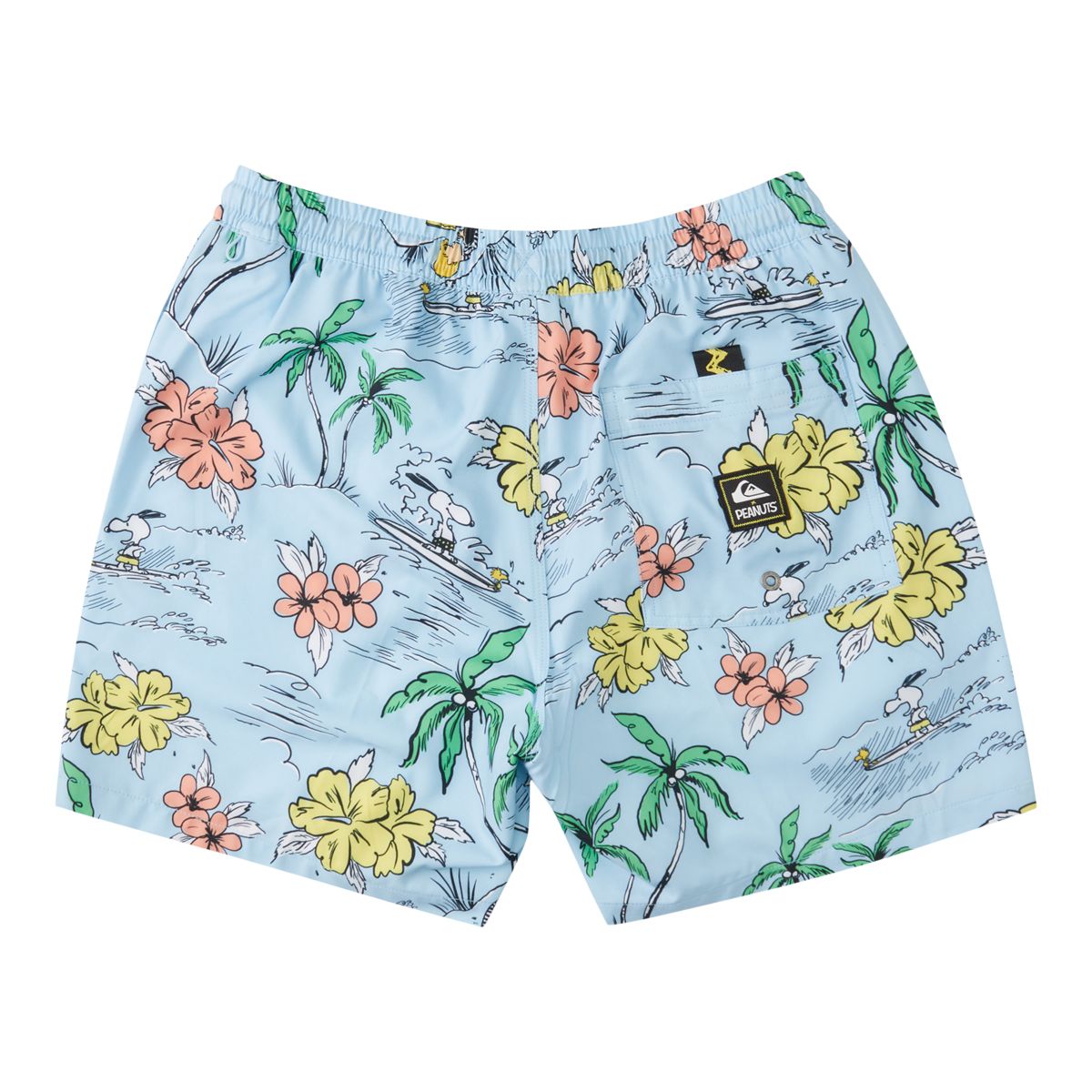 Quiksilver Men's x Peanuts Snoopy Shred Swim Volley Shorts, 17", 4-Way Stretch