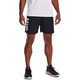 Under Armour Men's Woven Emboss 7" Shorts, Regular Fit, Gym, Elastic, Water Repellent Front_Angled_Right