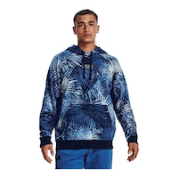 Under Armour Men's Rival Tie Dye Hoodie, Pullover, Fleece, Drawstring Front_Flat