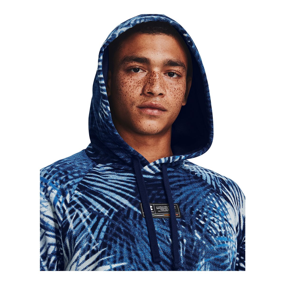 Under Armour Men's Rival Tie Dye Hoodie, Pullover, Fleece, Drawstring