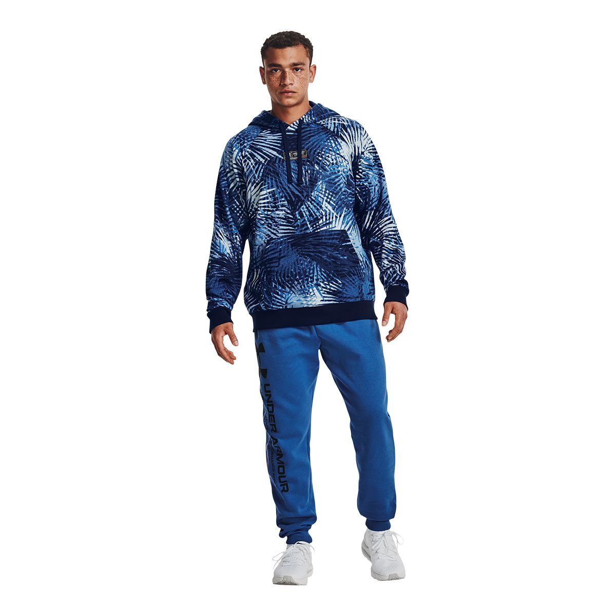 Under Armour Men's Rival Tie Dye Hoodie, Pullover, Fleece, Drawstring