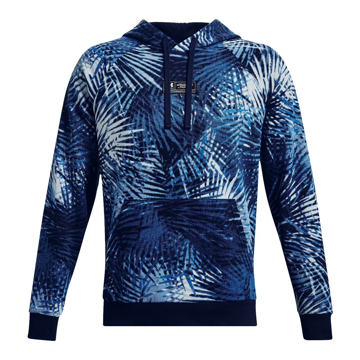 Under Armour Men's Rival Tie Dye Hoodie, Pullover, Fleece, Drawstring