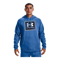Under Armour Men's Rival Graphic Hoodie, Pullover, Fleece, Drawstring Front_Flat