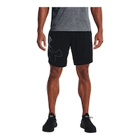 Under Armour Men's Train Stretch Graphic 10" Shorts, Regular Fit, Gym, Drawstring, Breathable Front_Flat