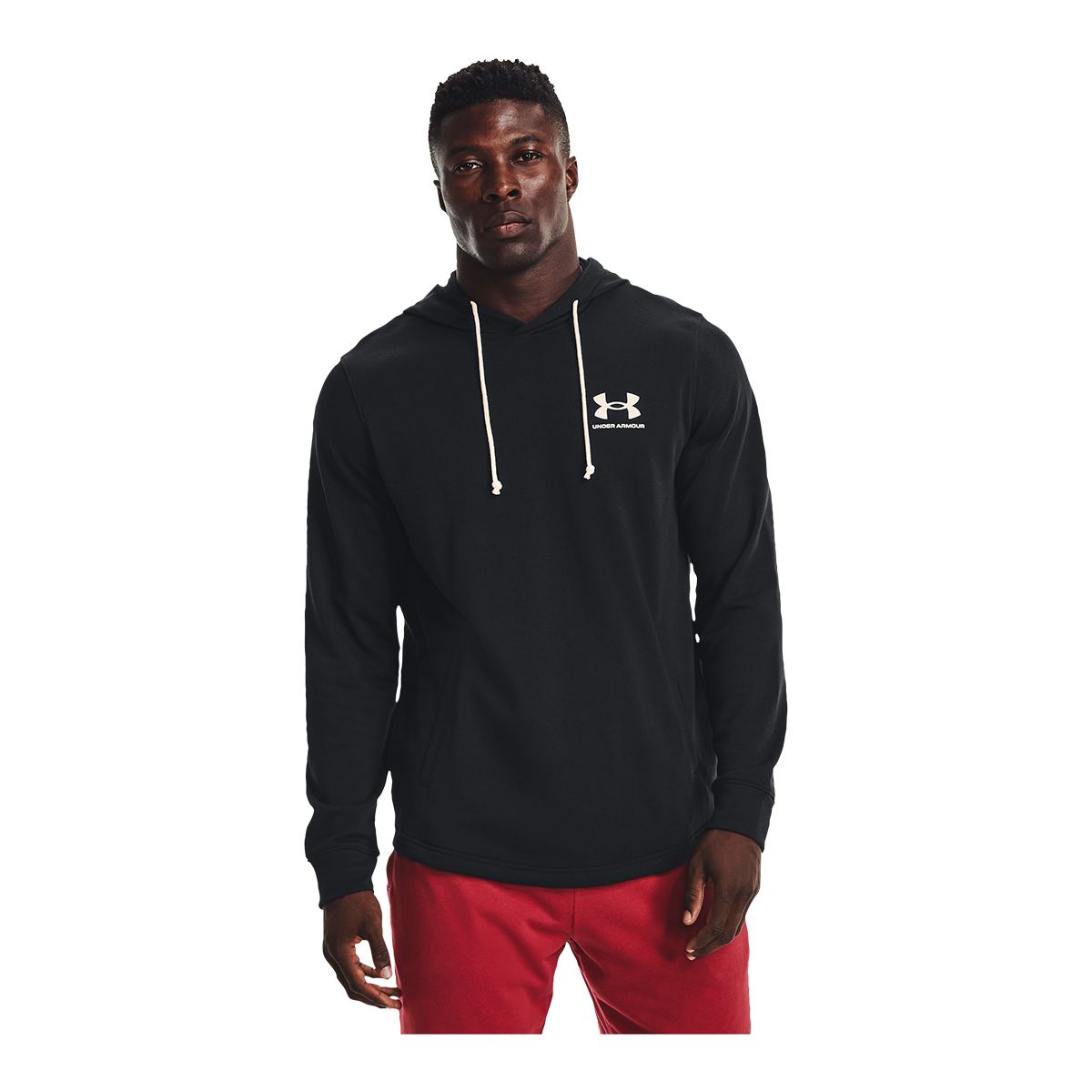Under Armour Men's Rival Terry Low Brand Read Pullover Hoodie