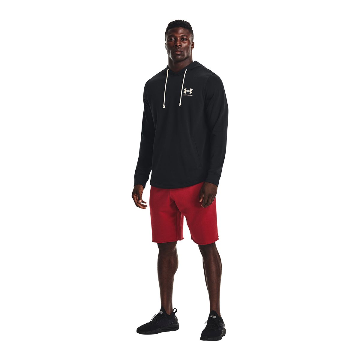 Under Armour Men's Rival Terry Low Brand Read Pullover Hoodie