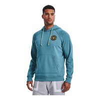 Under Armour Men's Rock Pullover Hoodie, Kangaroo Pocket Front_Angled_Left