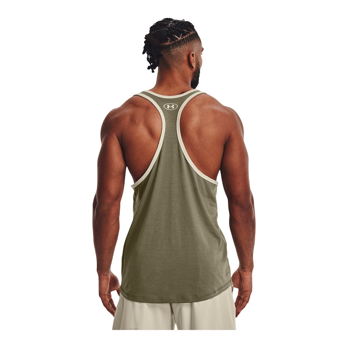 Under Armour Men's Project Rock BSR Flag Tank Top, Soft, Cotton-Blend, Sleeveless