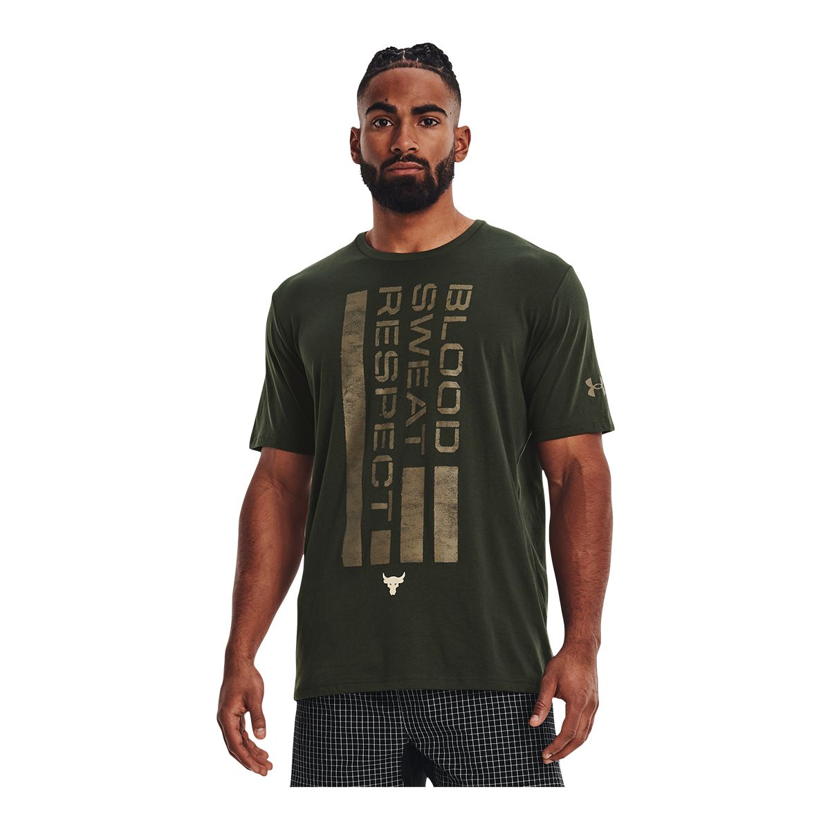 Under Armour Men's Project Rock BSR Flag T Shirt