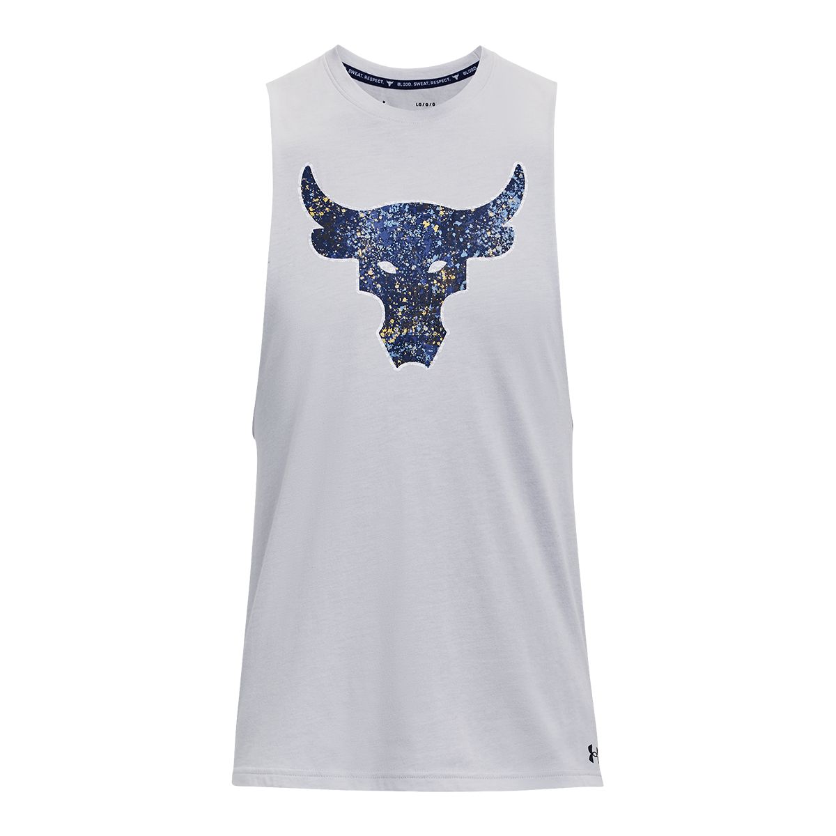 Under Armour Men's Project Rock Brahma Bull Tank Top, Soft, Cotton-Blend, Sleeveless