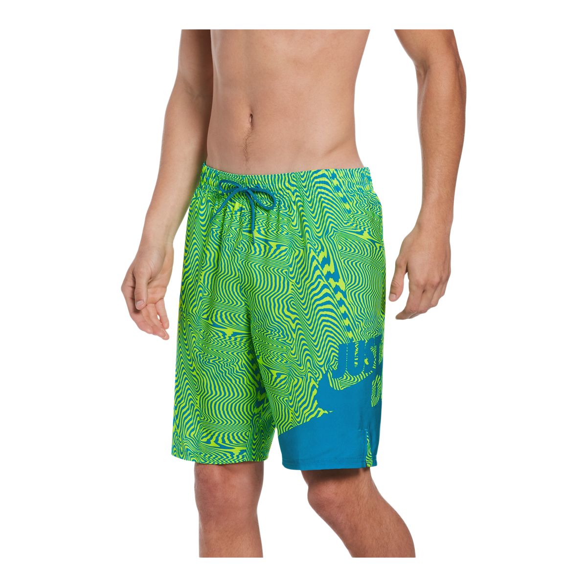 Nike Men's Just Do It Liquify Swim Volley Shorts, 9", With Mesh Brief
