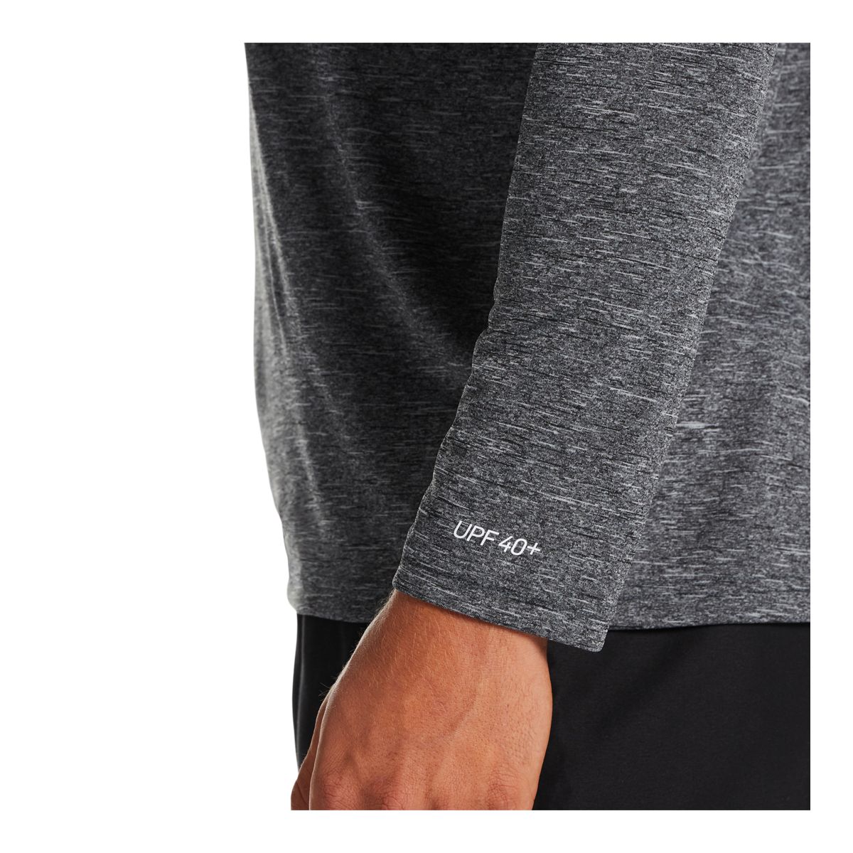 Nike: Men's Heather Long Sleeve Hydroguard Black / M