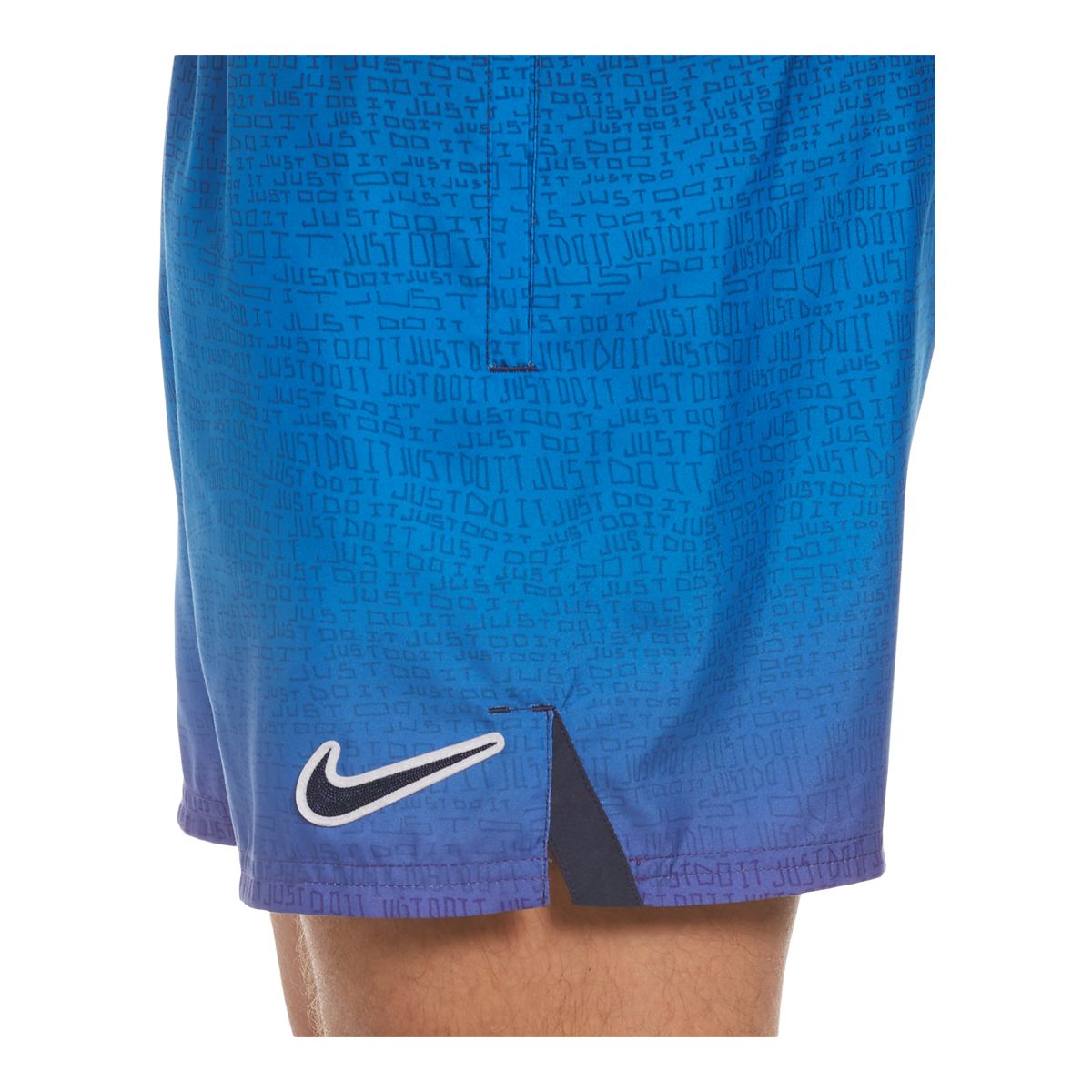 Nike Men's Just Do It Fade Swim Volley Shorts, 9", Breathable, With Mesh Brief