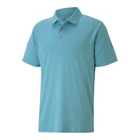 PUMA Golf Men's Rotation  Short Sleeve Polo T Shirt, Moisture Wicking Front_Angled_Left