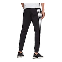 adidas Men's Future Icon 3-Stripe Cuffed Sweatpants, Cotton, Workout, Cuffed Back_Angled_Right