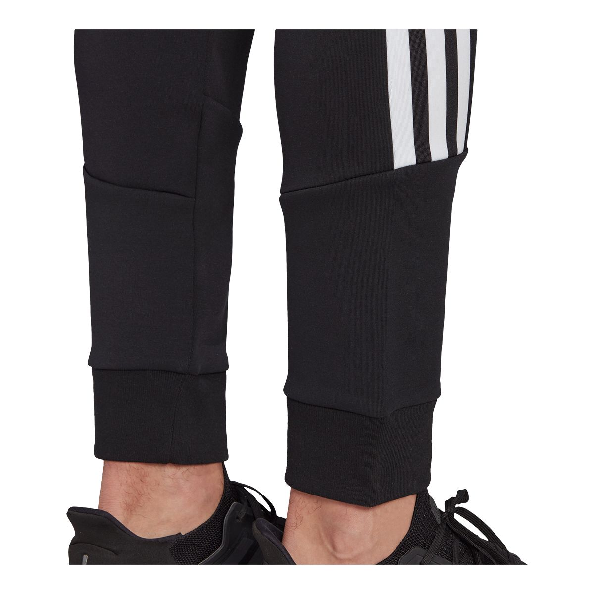 adidas Men's Future Icon 3-Stripe Cuffed Sweatpants, Cotton, Workout, Cuffed