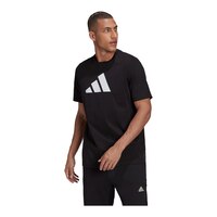 adidas Men's 3 Bar Graphic T Shirt Front_Angled_Left